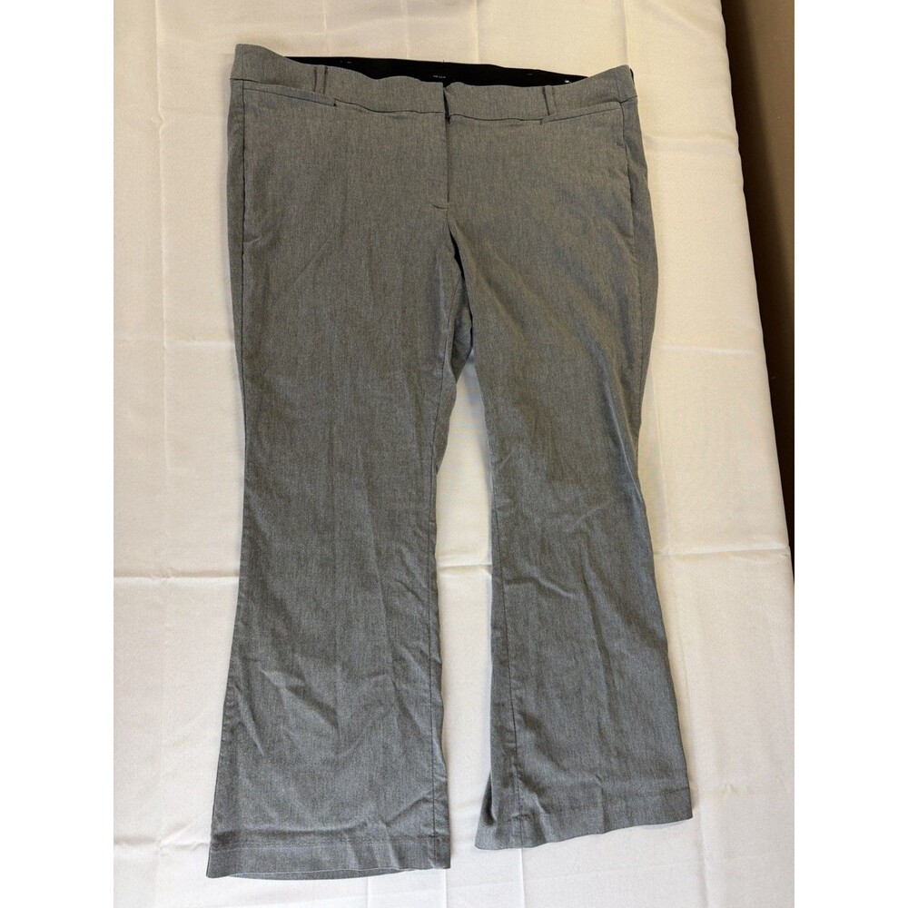 Lane Bryant The Allie Gray Straight Leg Dress Pants Womens 24R Office Workwear